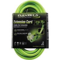 Flexzilla&reg; Pro Industrial Extension Cord, All-Weather, SJTW, 12/3 AWG, 15 A, 25' We Share Industrial Supply