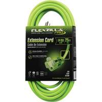 Flexzilla&reg; Pro Industrial Extension Cord, All-Weather, SJTW, 14/3 AWG, 15 A, 25' We Share Industrial Supply