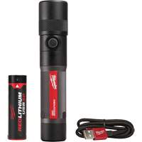 Lampe de poche 1100L &agrave; mise au point par torsion, DEL, 1100 lumens, Piles Rechargeable We Share Industrial Supply