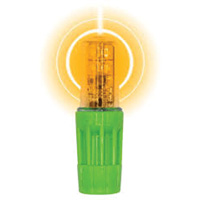 Lampe &agrave; DEL tr&egrave;s lumineuse Rocket II pour les fouets d'avertissement style &agrave; douille 1156, Clignotement, Ambr&eacute;e We Share Industrial Supply