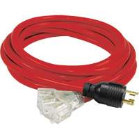 Generator Extension Cord with Tritap, STW, 10 AWG, 3 Outlet(s), 25' We Share Industrial Supply