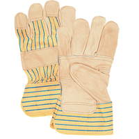 Fitters Patch Palm Gloves, Large, Grain Cowhide Palm, Cotton Inner Lining We Share Industrial Supply