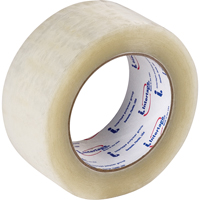 Box Sealing Tape, Hot Melt Adhesive, 1.6 mils, 50 mm (2") x 132 m (433') We Share Industrial Supply